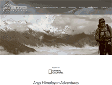 Tablet Screenshot of angshimalayanadventures.com